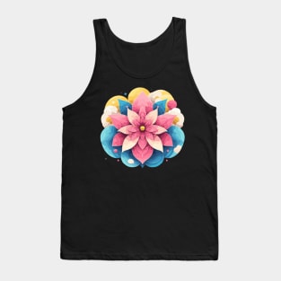 Abstract Flower Tank Top